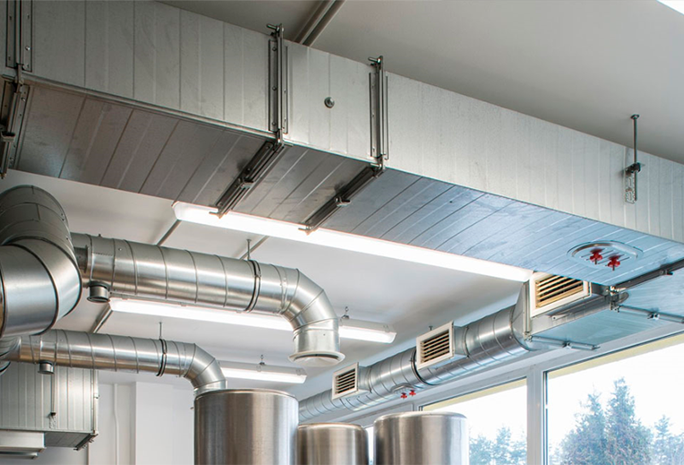 Ventilation systems on site