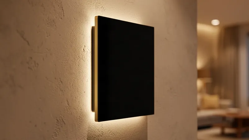 Salón con iluminación y clima automatizados